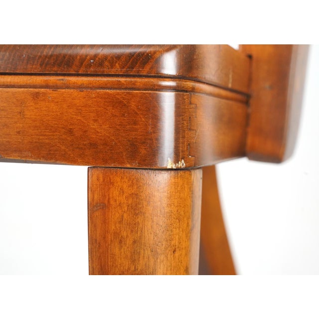 Wood Vintage Wooden Bank of England Style Office Chair For Sale - Image 7 of 15