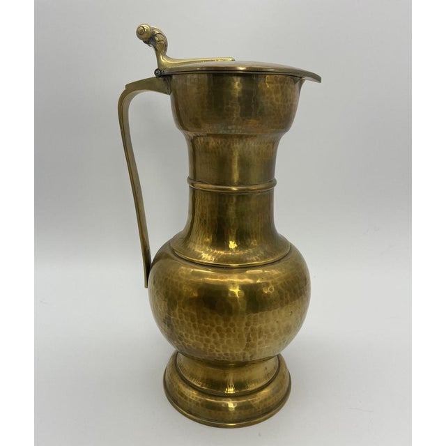 Large Vintage Brass Jug For Sale - Image 12 of 12