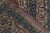 Beige Hand-Knotted Antique Tehranian Persian Rug in Royal Blue, Wine & Beige Floral Pattern For Sale - Image 8 of 9