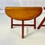 Burnt Umber 1940s Vintage Danish Brutalist Folk Art Boho Chic Half Moon Teak Side Tables - A Pair For Sale - Image 8 of 15