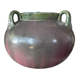 Vintage Fulper 3-Handled Mauve Art Pottery Vase