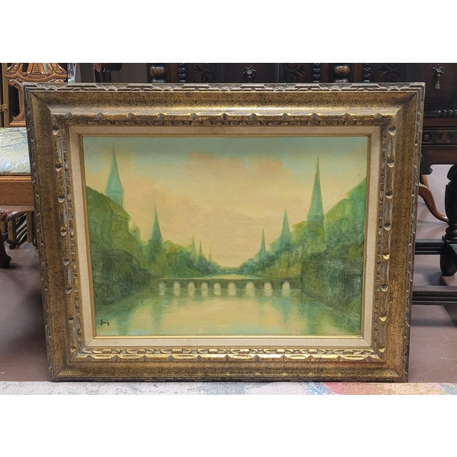 Fine 1960 Oil Painting For Sale In Philadelphia - Image 6 of 10