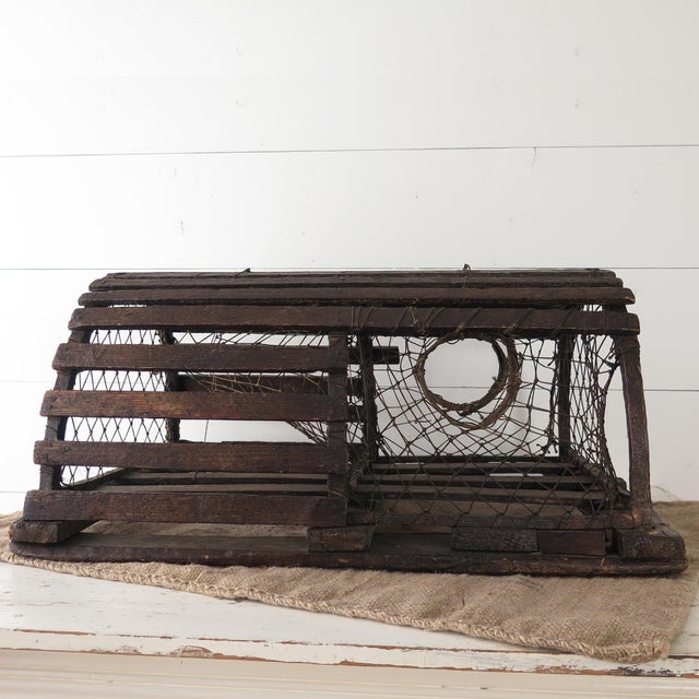 Vintage Lobster Trap | Chairish