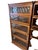 American Late 20th Century Oak Barrister Leaded Top 5 Stack Bookcase For Sale - Image 3 of 17