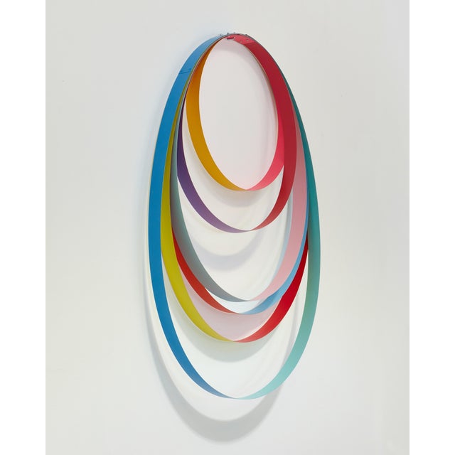 Contemporary Abstract Steel and Spray Paint "Ode Ii" by Tom Henderson For Sale - Image 4 of 6