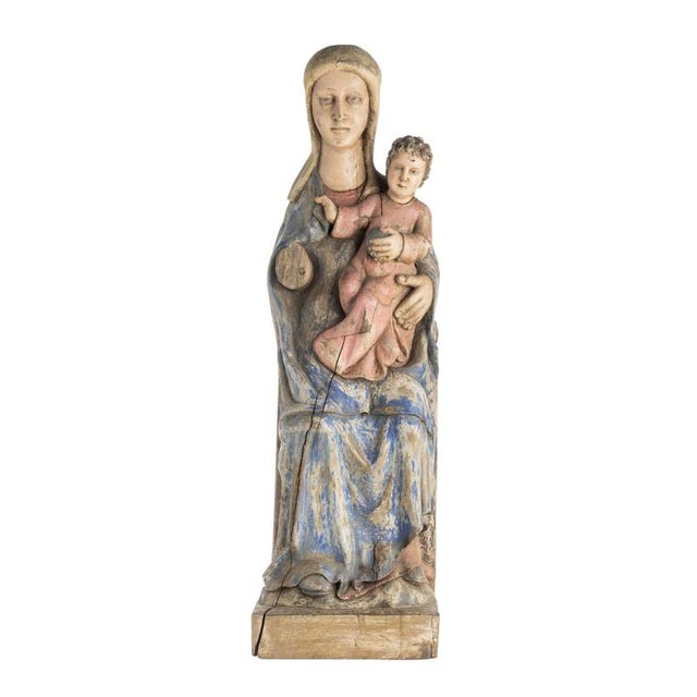 Portuguese Artist, Our Lady Majesty 17th Century For Sale - Image 6 of 6