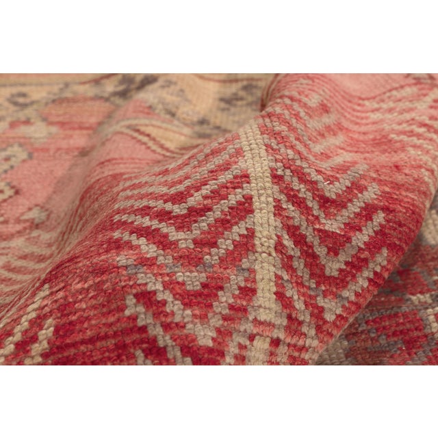 Vintage Turkish Oushak Rug, 05'05 X 07'04 For Sale In Dallas - Image 6 of 10