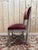 Wood Venetian Louis XV Style Chairs Lacquered Wood with Painted Details and Burgundy Velvet Seats, Set of 8 For Sale - Image 7 of 10