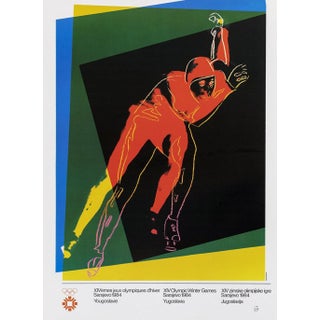 1984 Sarajevo Winter Olympic Games Andy Warhol Poster For Sale