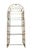 Brown Mid-Century Modern Faux Bamboo Arch Shape Glass Shelves Etagere For Sale - Image 8 of 8