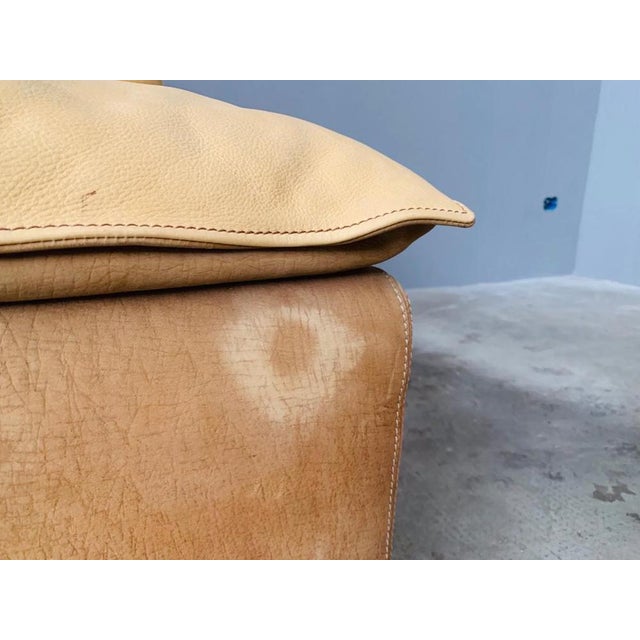 Animal Skin Bogo Sofa in Leather and Suede by Carlo Bartoli for Rossi Di Albizzate, 1970, Set of 5 For Sale - Image 7 of 18