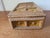 Antique Tramp Art Box Hand Carved Folk Art Keepsake Box Monogram R Velvet Jewelry Box Primitive Wooden Storage Decor For Sale - Image 13 of 15