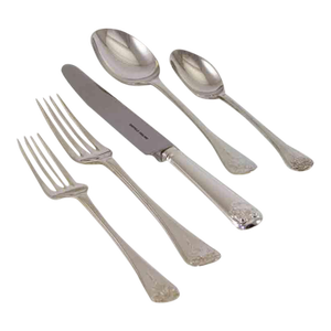 Vintage/New. c.j. Vander Sheffield Finest Lamerie Shell Pattern Flatware Set for 12- 60 Pieces