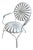 Arras France Button Bottom Hand Wrought Garden Chair For Sale