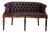 Chesterfield Two Seater Club Sofa in Oxblood by Kultmöbel, 2000s For Sale