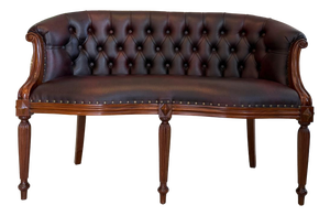 Chesterfield Two Seater Club Sofa in Oxblood by Kultmöbel, 2000s