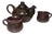 Handmade Ceramic Teapot and Cups from Helma Klett Workshop, Germany, 1980s, Set of 3 For Sale
