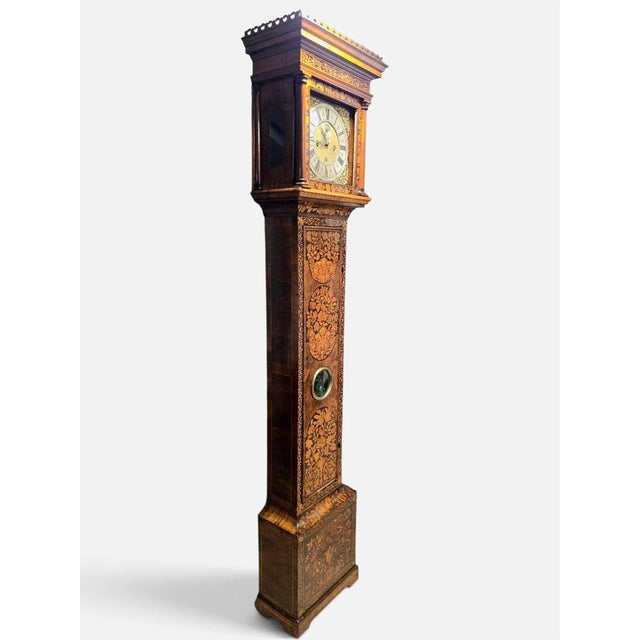 William & Mary Marquetry Longcase Clock by Joseph Windmills London, 1690 For Sale - Image 13 of 18