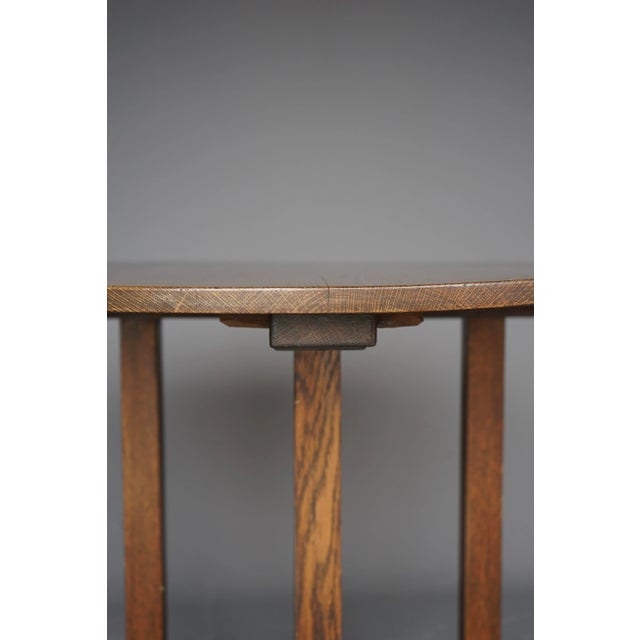 Wood Art Deco Oak Console Table by Frits Spanjaard for Lov, 1920s For Sale - Image 7 of 11