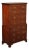 Baker Chippendale Style Mahogany Chest On Chest Highboy For Sale