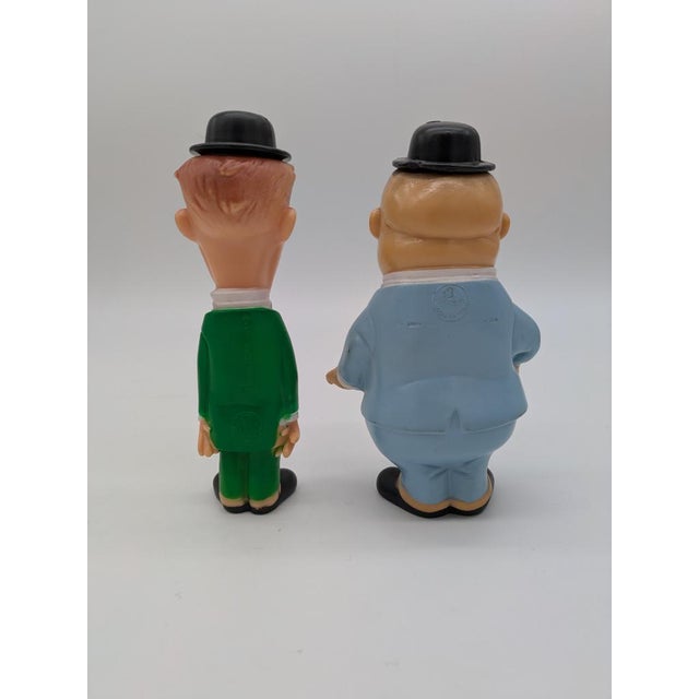 Rubber Rubber Laurel & Hardy Figures from Ledraplastic, Set of 2 For Sale - Image 7 of 11