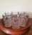 Vintage Cut Glass Butterfly Drinking Barware Set Glasses For Sale - Image 4 of 13