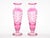 Mid-Century Modern Val Saint Lambert Pink Glass Vases Cut & Etched Decorated For Sale - Image 10 of 10