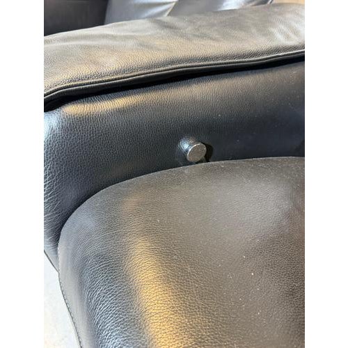 Textile Duo Relax Cinema Chairs in Black Leather from Elastoform, Set of 2 For Sale - Image 7 of 8