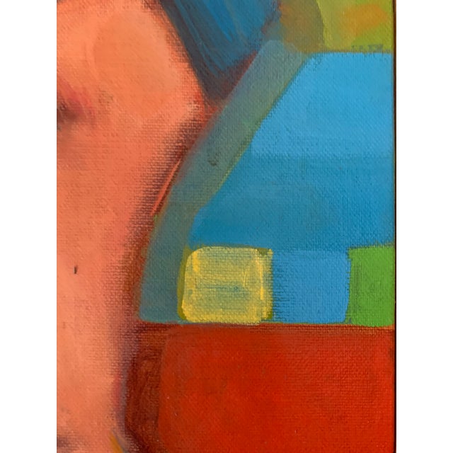 Oil Painting - Figure With Squares For Sale In New York - Image 6 of 8