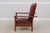 Stickley Gustav Stickley Antique Mission Oak Burgundy Leather Reclining Morris Chair For Sale - Image 4 of 15
