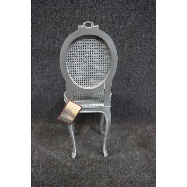 Louis XV Style Cane Vanity Chair For Sale - Image 9 of 10