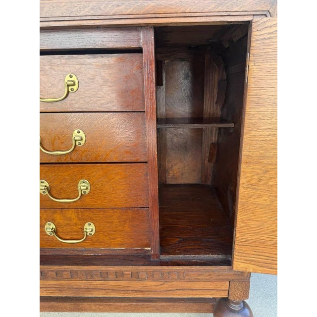 Art Deco Oak Sideboard/Credenza/Buffet For Sale - Image 10 of 16