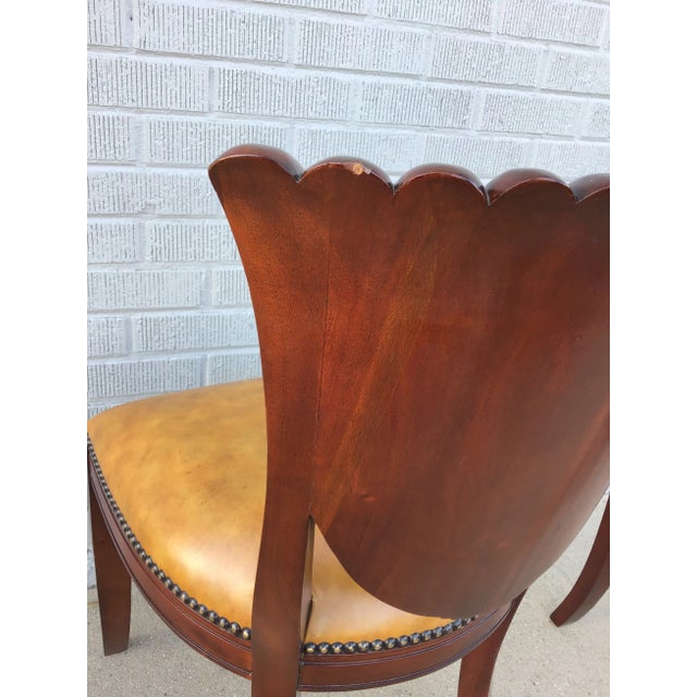 Late 20th Century Maitland Smith Mahogany Dining Chairs, a Pair For Sale - Image 12 of 12