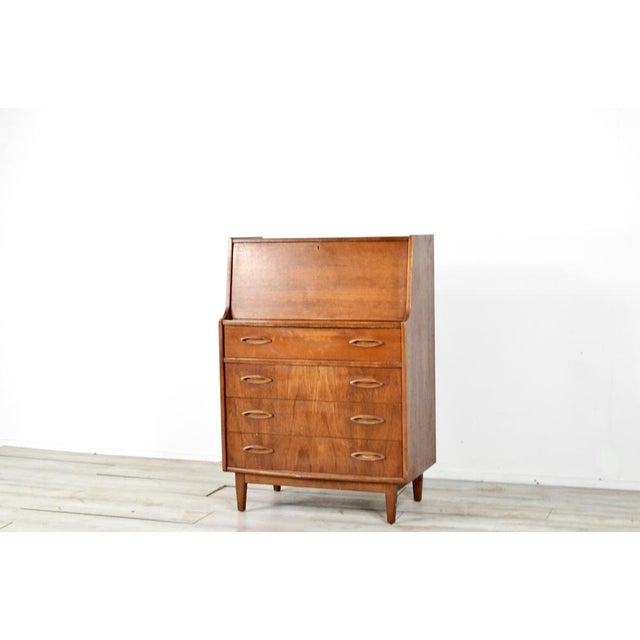 Wood Mid-Century Modern Teak Secretaire from Jentique, 1960s For Sale - Image 7 of 9