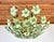 1970s Vintage Murano Style Hand-Painted Green Glass Floral Flush Mount Chandelier⁠ For Sale - Image 11 of 18
