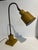 1940s French Metal Tole Mustard Desk Lamp With Toleware Paint & Shade For Sale - Image 9 of 10