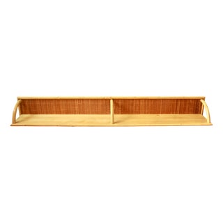 Vintage Italian Bamboo Shelf, 1970s For Sale