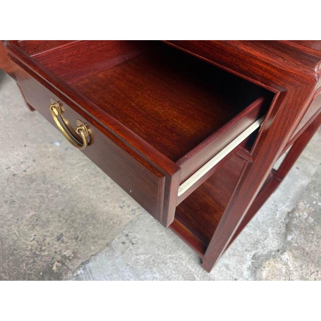 Wood Vintage Ming Style Solid Rosewood Server or Console Table. For Sale - Image 7 of 10