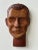 Wood Vintage Hand-Carved Male Bust Wall Hanging, Circa Mid 20th-Century For Sale - Image 7 of 13