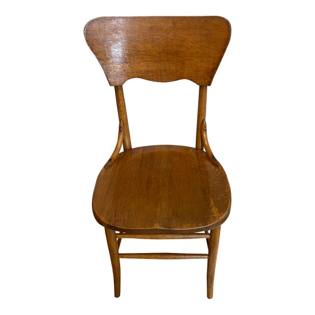 Antique Oak Bentwood Chair For Sale