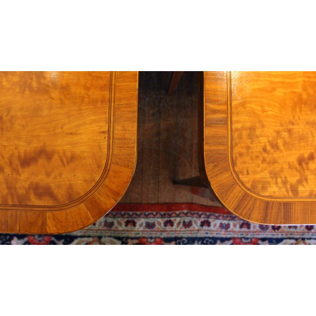 Circa 1790 English George III Pair of Satinwood Games Tables For Sale - Image 4 of 11