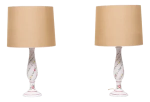 Capodimonte Ceramic Italian Table Lamps, 1960s, Set of 2