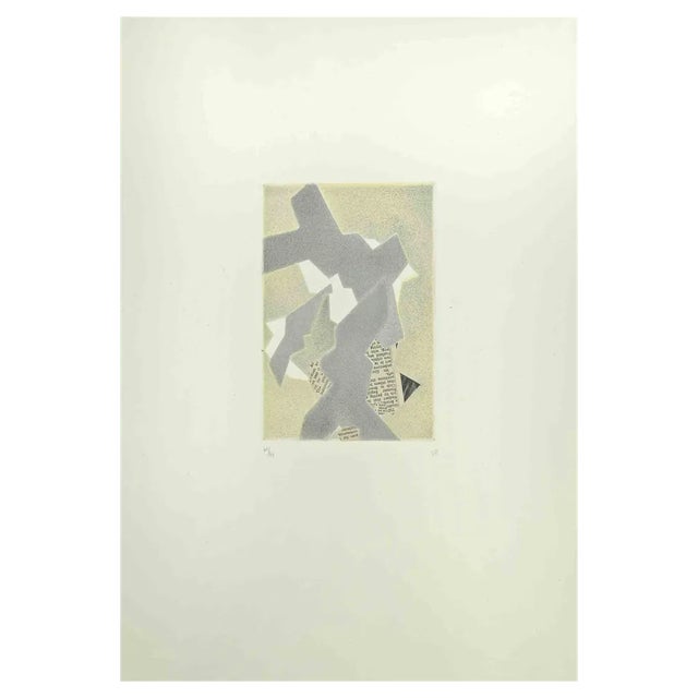 Hans Richter, Abstract Composition, Etching, 1970s For Sale