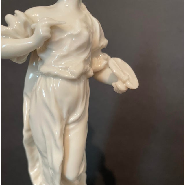 German Porcelain Artist or Muse Centerpiece For Sale - Image 6 of 10