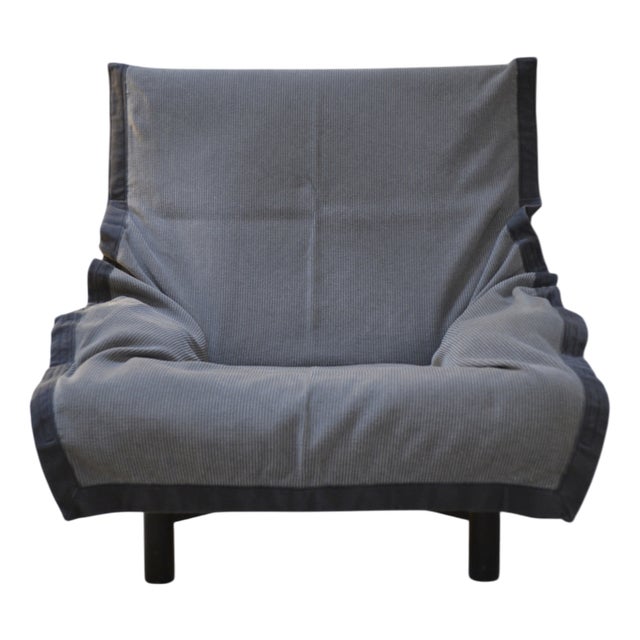 Italian Sindbad Lounge Armchair attributed to Vico Magistretti for Cassina, 1981 For Sale