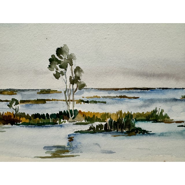 Original watercolor on paper by Henry Emil Salloch, also known as Heinz Emil Salloch, the German-born American artist and...