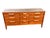 Johnson Carper “Fashion Trend” Mid-Century Walnut Triple Dresser Striking mid-century modern triple dresser attributed to...