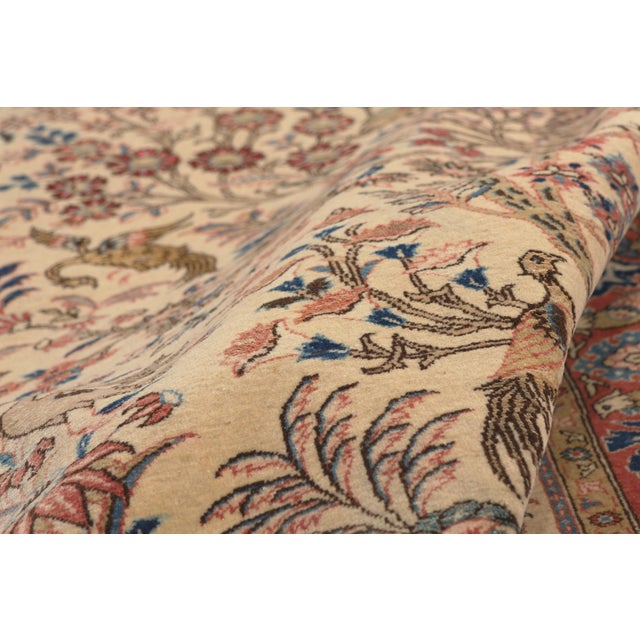 Vintage Persian Qum Rug, 04'06 X 06'10 For Sale In Dallas - Image 6 of 10