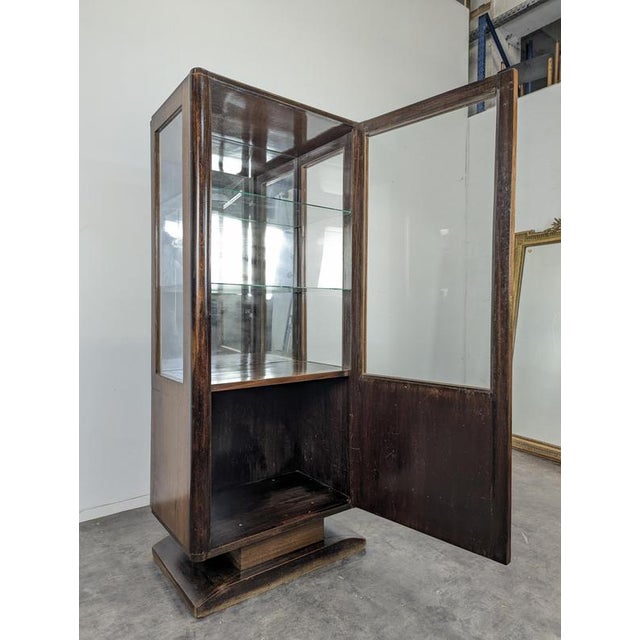 Art Deco Display Cabinet in Wood For Sale - Image 3 of 8