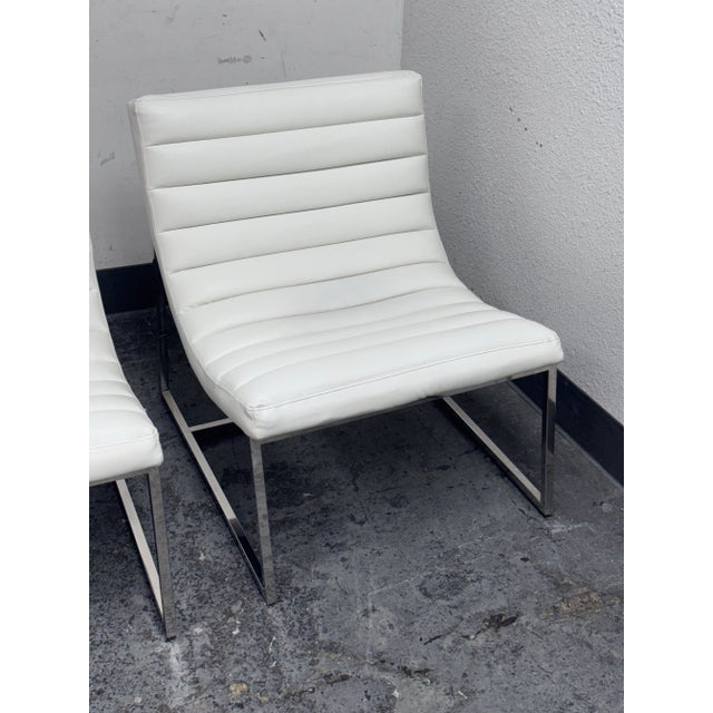 Noble House Leather Taher Chairs, Pair For Sale - Image 10 of 12